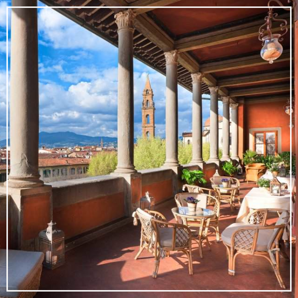 Palazzo Guadagni Hotel Rooftop Garden Bar Florence Luxury Villa Rentals