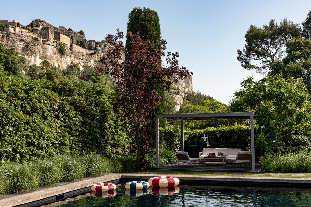 Swimming Pool of L'Etoile-des-Baux Provence, France