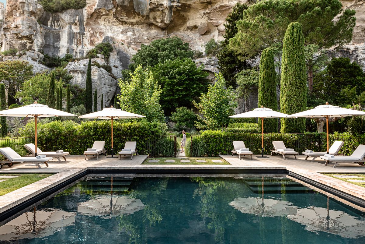 Swimming Pool of L'Etoile-des-Baux Provence, France