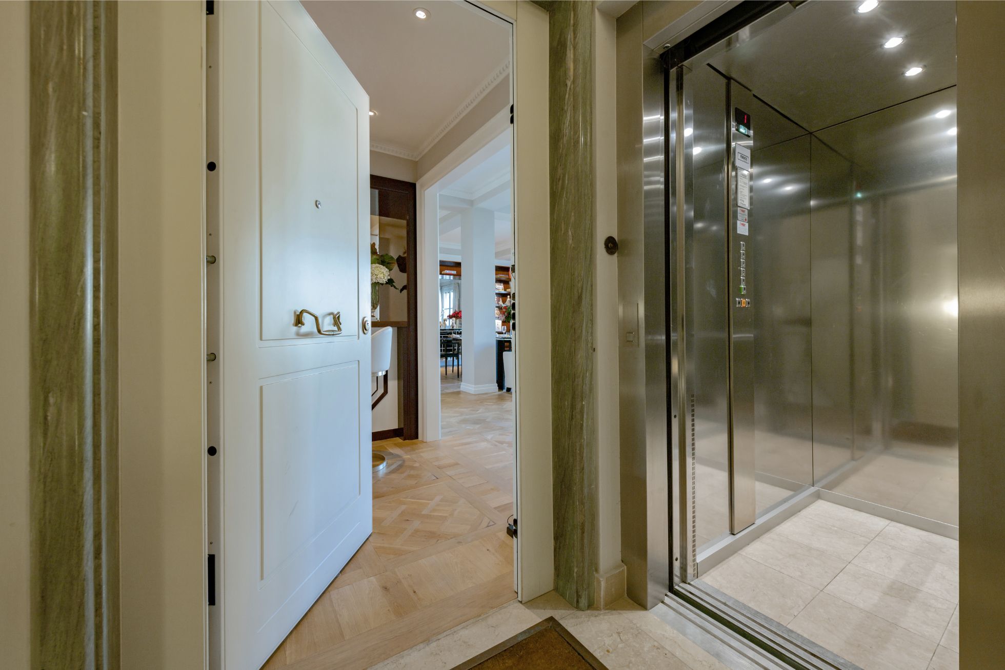corridor of luxury apartment Via De Bardi, Florence, Italy