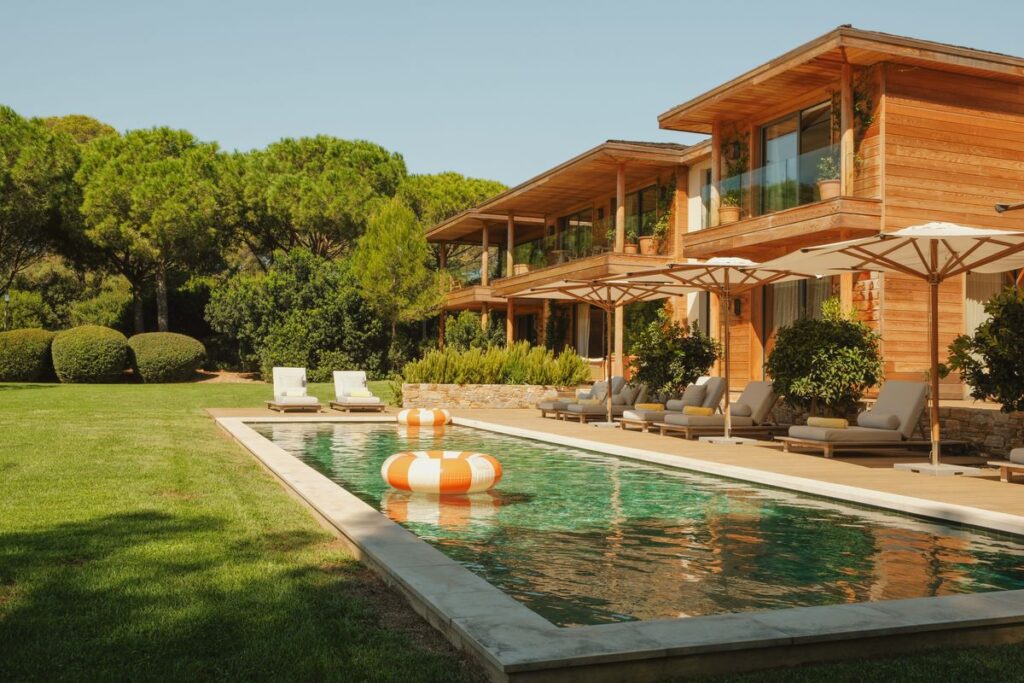 Private swimming pool, Pool inflatables at luxury villa in Côte d'Azur, France