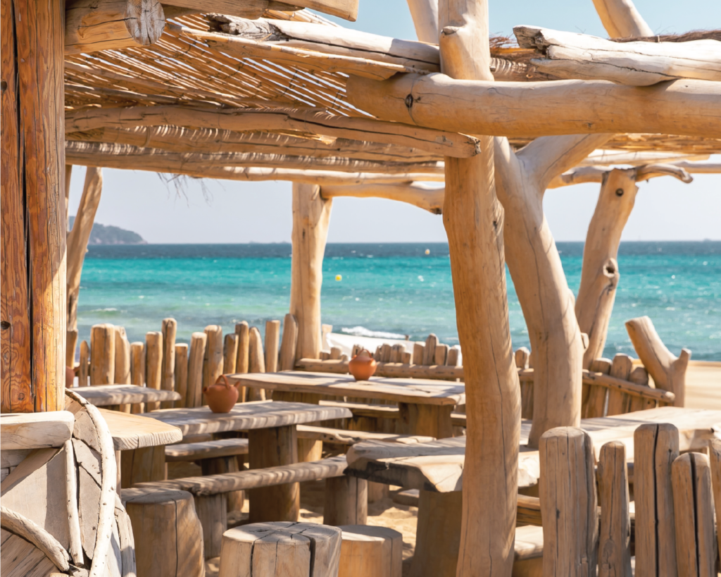 Le Club 55 on picture-perfect Pampelonne beach.